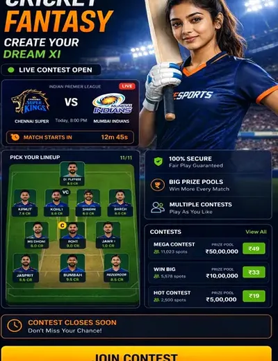 Stakebr777 (stakebr 777) fantasy cricket & matchday visual 3
